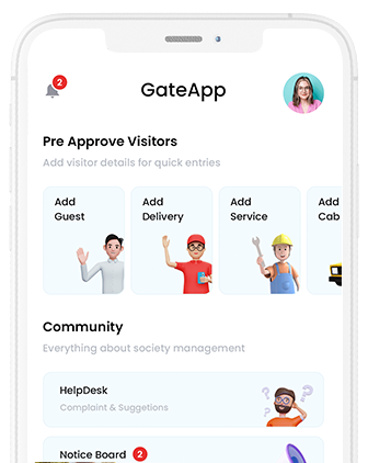 Appsgate - Society Management App with Guard App and User App at all solutions project works