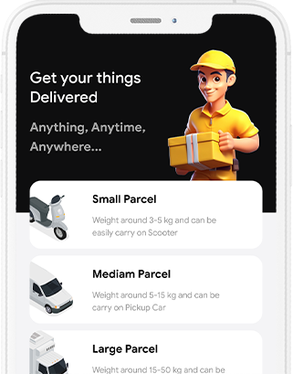 Courier App - Logistic app with a feature of Peer to peer courier delivery at all solutions project works