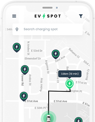 EVspot - Electric Vehicle Charging Station Finder App at all solutions project works