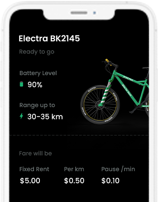 Electra - Electric Bicycle Rental App, Scooter/Bike Rent App at all solutions project works