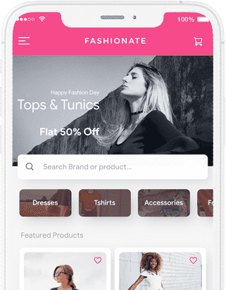 Fashionate - Fashion Ecommerce App, Online Shopping App, Fashion Store App at all solutions project works