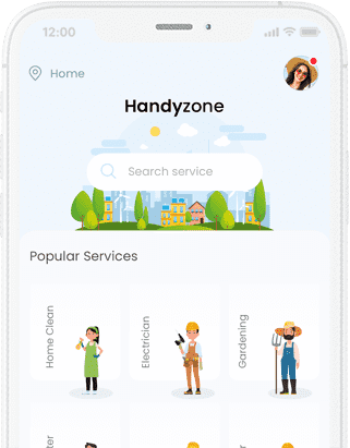 Handyzone - Home Service Booking app with service finder app and service provider app at all solutions project works