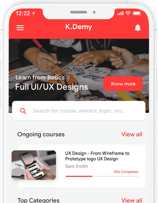 Kdemy - Online Learning App, Online Class & Exam App at all solutions project works