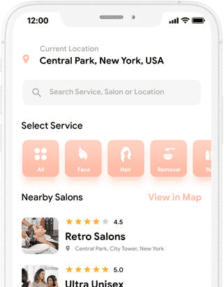 Salonza - Multi Salon Appointment Booking App, Spa Booking App at all solutions project works